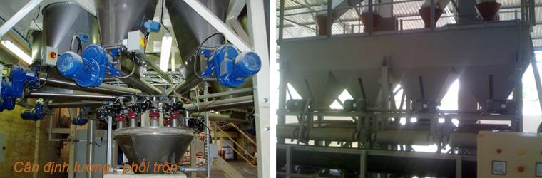 Cân định lượng - phối trộn